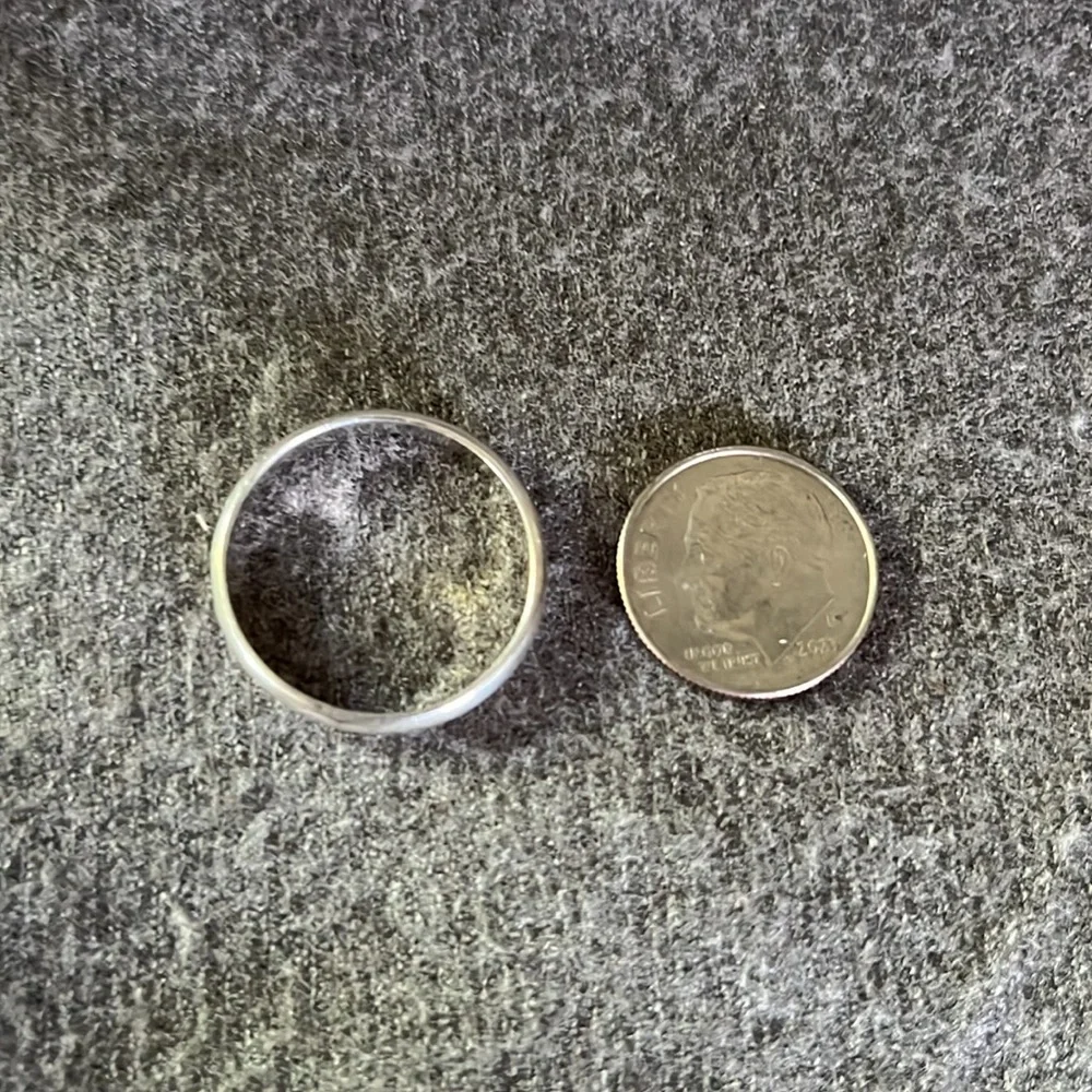 Sterling Silver Band Ring-9.5 - Picture 4 of 8